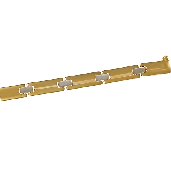 Armband, 14K, Gelb-/Weißgold