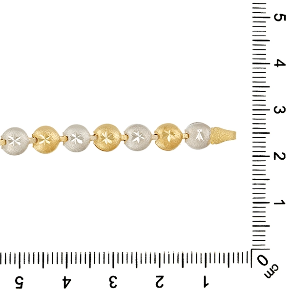 Armband, 14K,  Gelb-/Weißgold