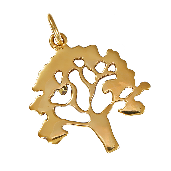 Anhänger, 14K, Gelbgold, Lebensbaum