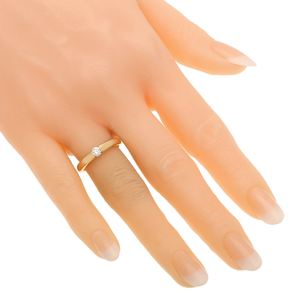 Diamantring, 18K, Gelbgold, Brillant 0,20 ct