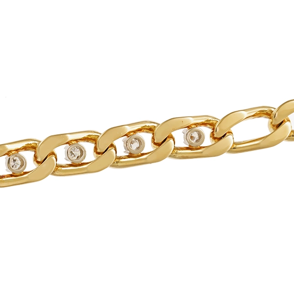 Armband, 14K, Gelbgold, Brillanten 0,56 ct