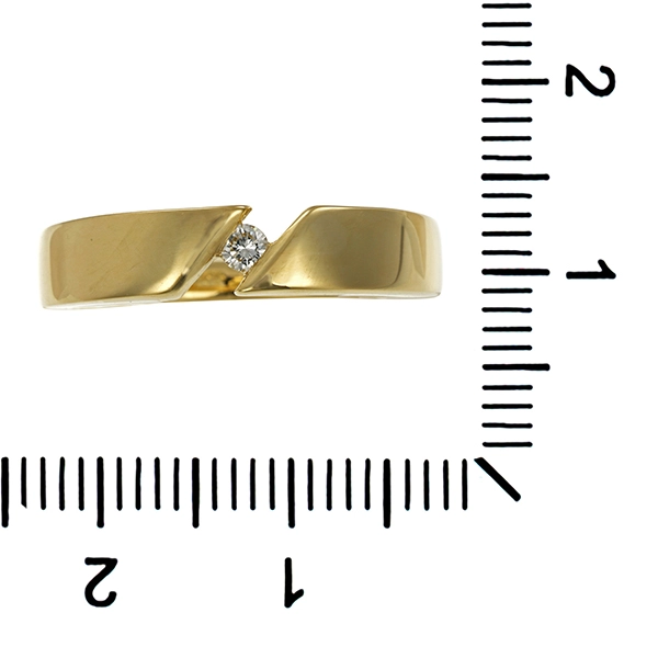 Ring, 14K, Gelbgold, Brillant