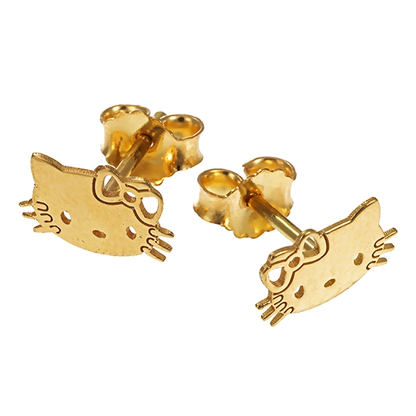 Ohrstecker, 18K, Gelbgold