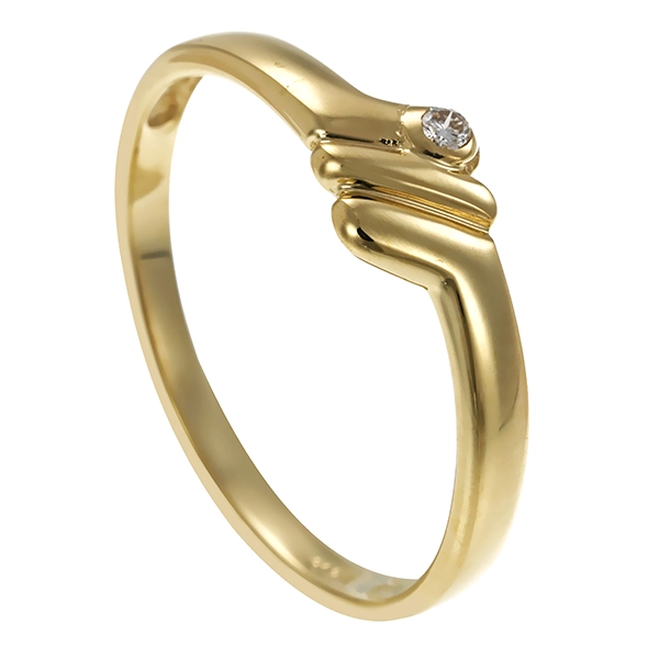 Ring, 8K, Gelbgold, Brillant