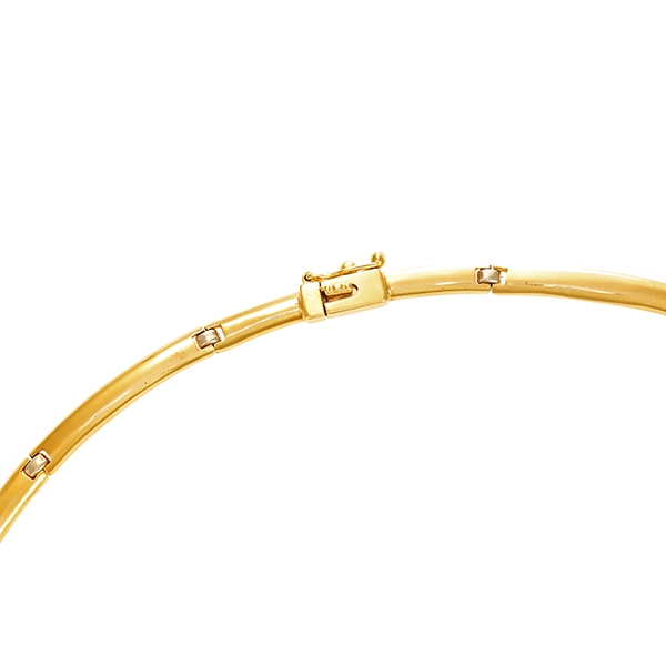 Collier, 18K, Gelb-/Weißgold, Brillant 0,50 ct