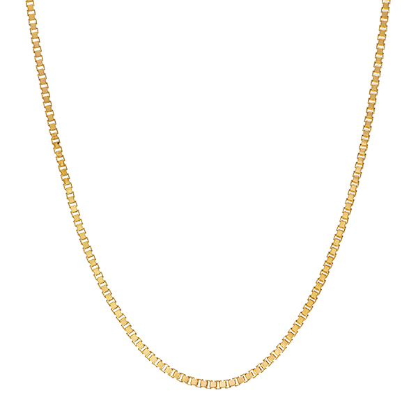 Collierkette, 14K, gelbgold, Venezianer, 45,5cm