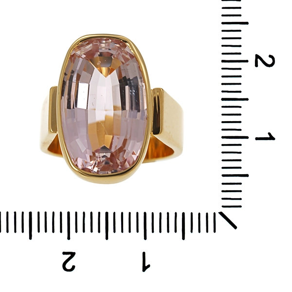 Ring, 18K, Gelbgold, Kunzit