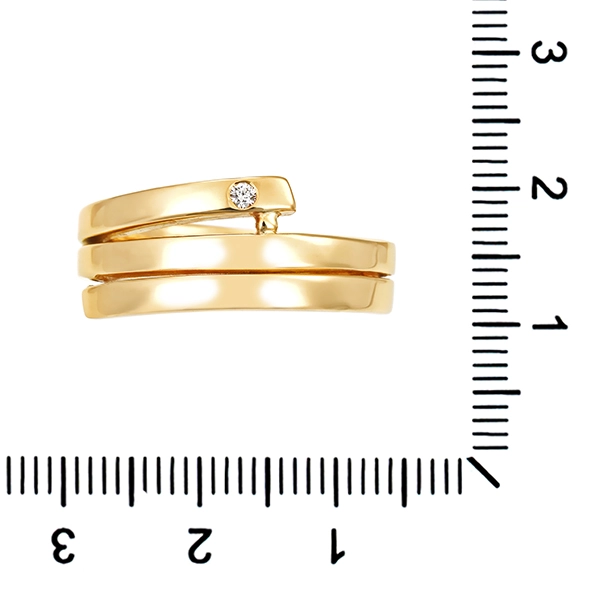 Diamantring, 18K, Gelbgold, Brillant