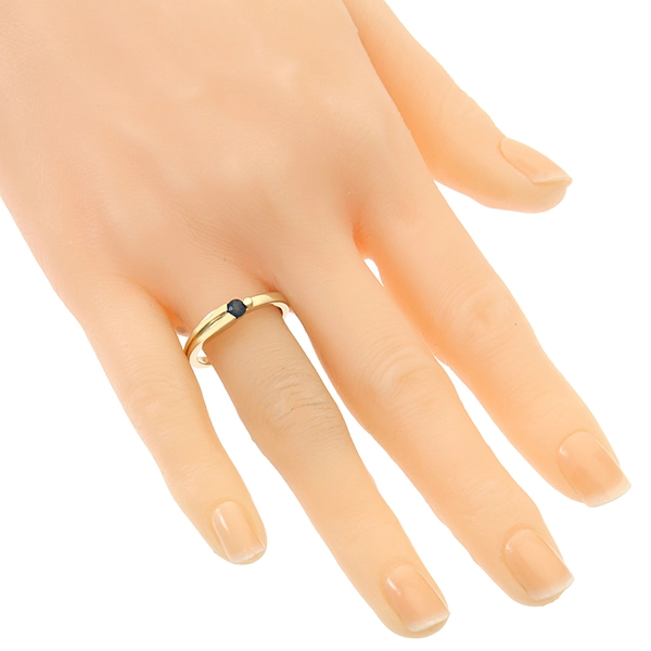 Ring, 14K, Gelbgold, Saphir