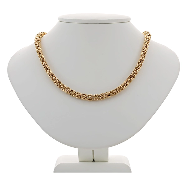 Goldkette, 14K, Gelbgold, Königs-