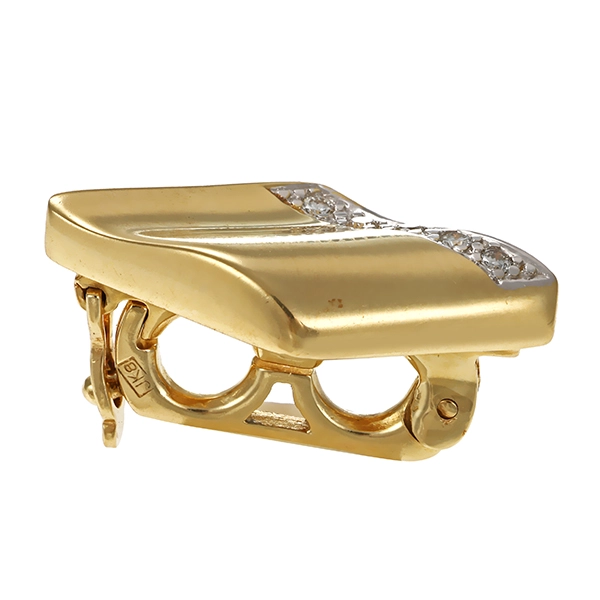 Verkürzer, 14K, Gelbgold, Diamant