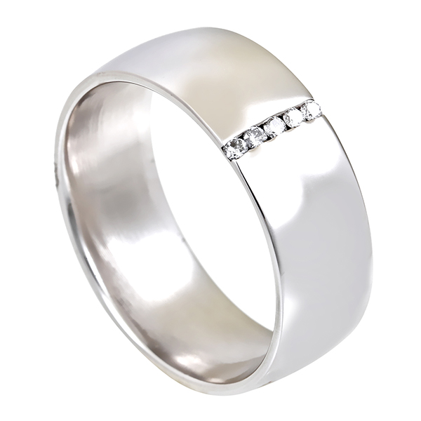 Diamantring, 14K, Weißgold, Brillanten