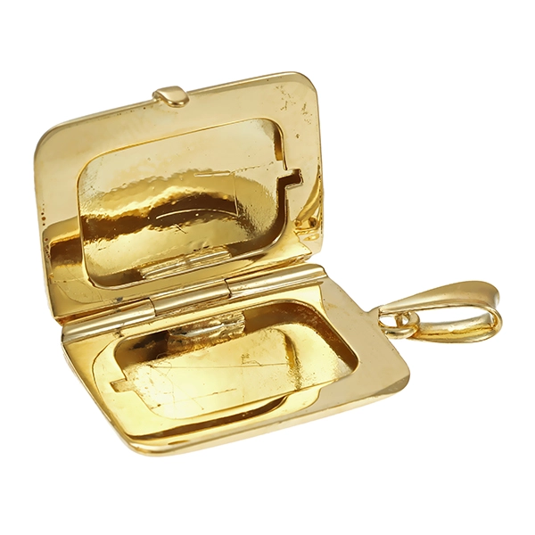 Anhänger, 14K, Gelbgold, Medaillon