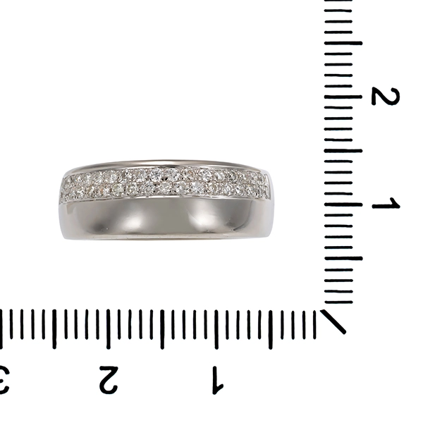 Brillantring, 14K, Weißgold