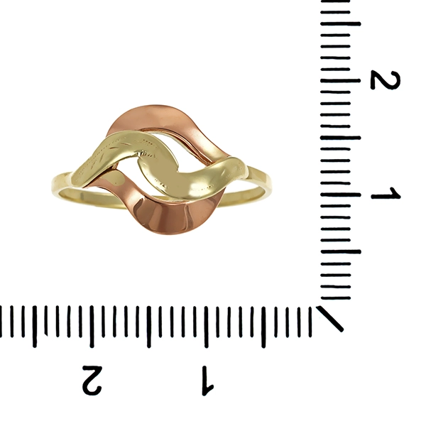 Ring, 14K, Gelb-/Rotgold