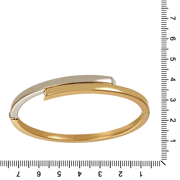 Armreif, 14K, Gelb-/Weißgold
