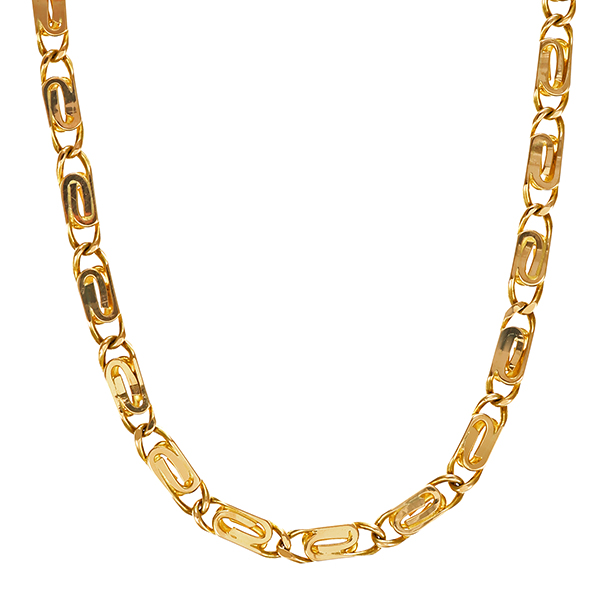 Kette, 14K, Gelbgold, S-Panzer-