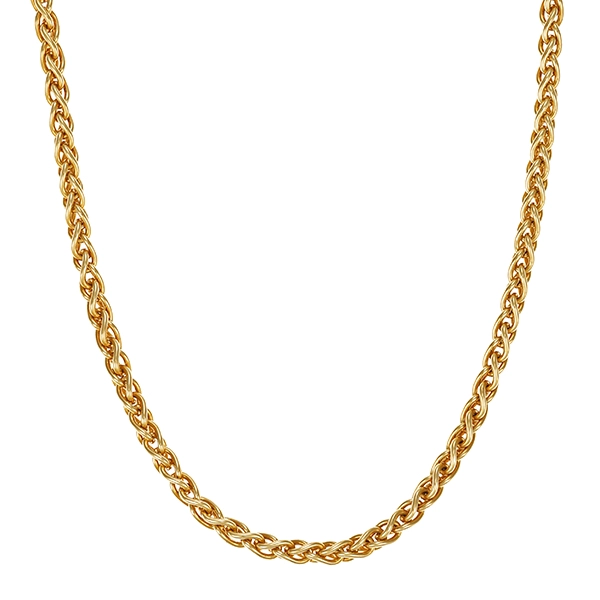 Goldkette, 14K, Gelbgold, Zopf-