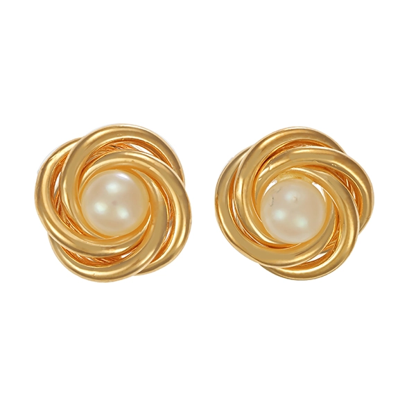 Ohrstecker, 14K, Gelbgold, Perle