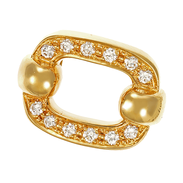 Anhänger, 18K, Gelbgold, Brillanten
