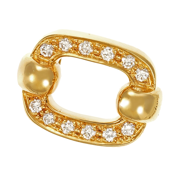 Anhänger, 18K, Gelbgold, Brillanten