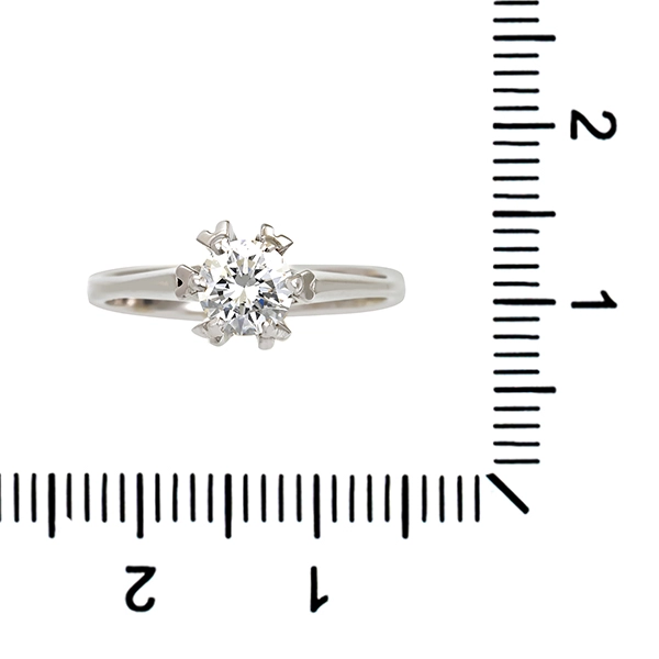 Diamantring, 14K, Weißgold, Brillant 0,55 ct