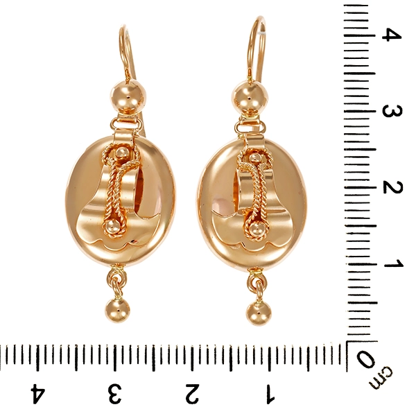 Ohrhänger, 14K, Rotgold