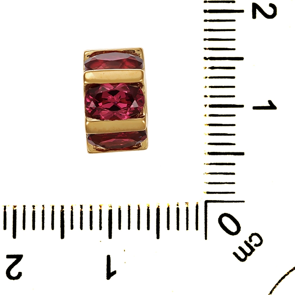 Anhänger, 9K, Gelbgold, Almandine