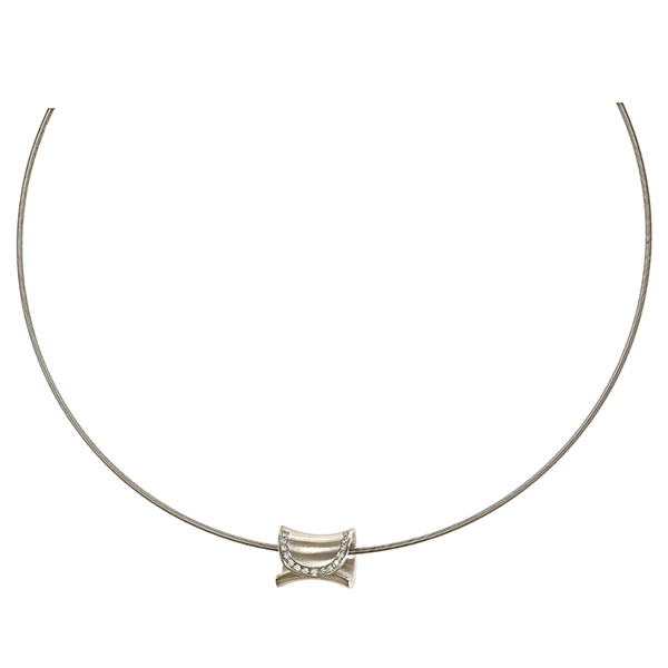 Collier, Pt950, Platin, Brillanten