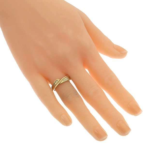 Diamantring, 14K, Gelbgold, Brillanten
