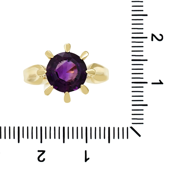 Ring, 14K, Gelbgold, Amethyst