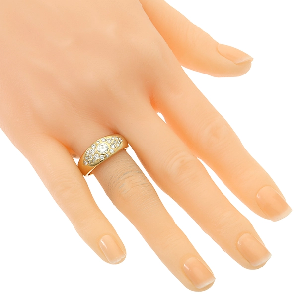 Diamantring, 18K, Gelbgold, Brillanten 0,77 ct