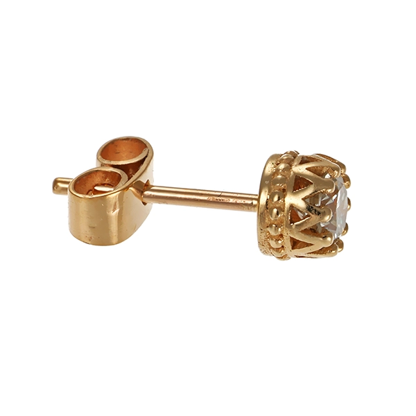 Ohrstecker, einzeln, 14K, Gelbgold, Brillant
