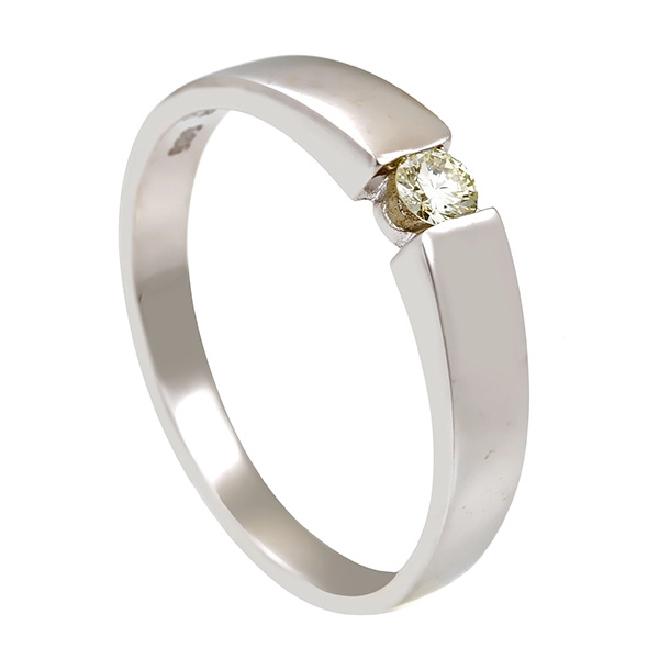 Diamantring, 14K, Weißgold, Brillant, Christ