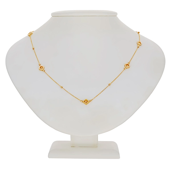 Collier, 21K, Gelbgold, Zirkonia