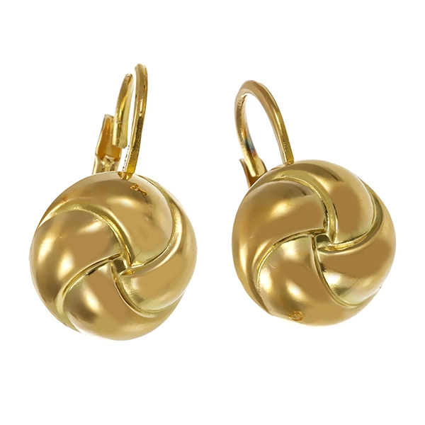 Ohrhänger, 14K, Gelbgold, Knoten