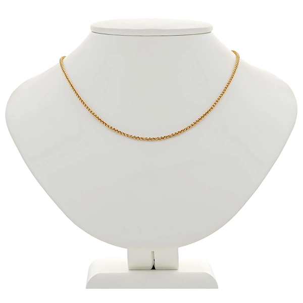 Goldkette, 18K, Gelbgold, Erbs-