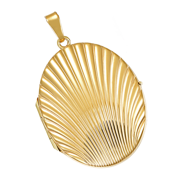 Anhänger, 14K, Gelbgold, Medaillon