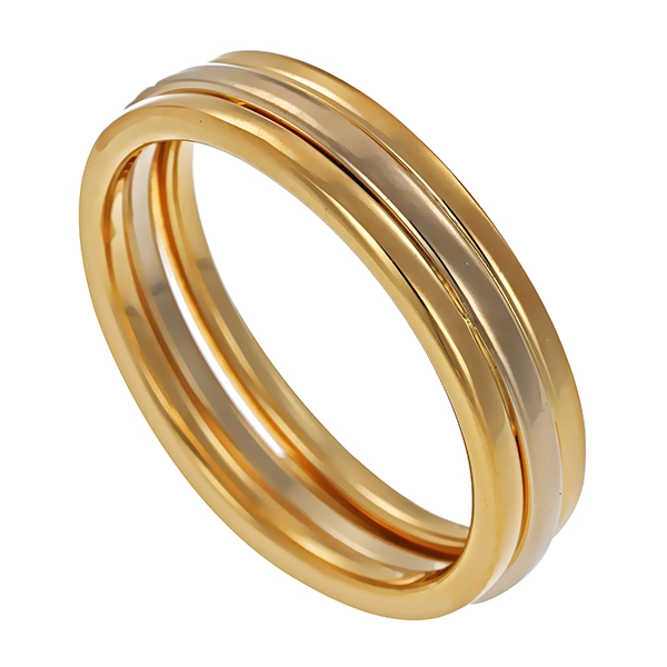 Ring, 14K, Gelb-/Weißgold
