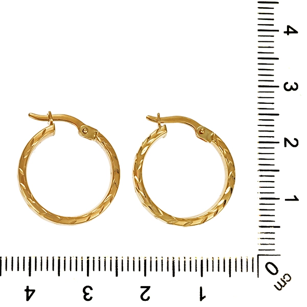 Creolen, 14K, Gelbgold