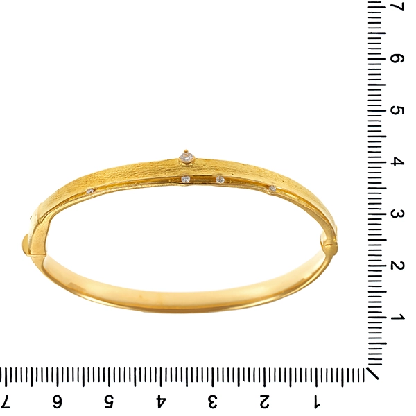 Armreif, 18K, Gelbgold, Brillanten