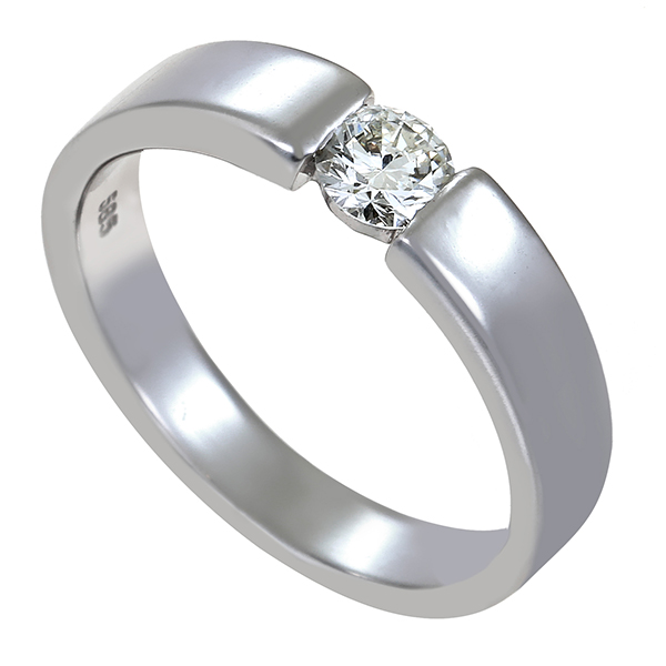 Diamantring, 14K, Gelb-/Weißgold, Brillant 0,31 ct