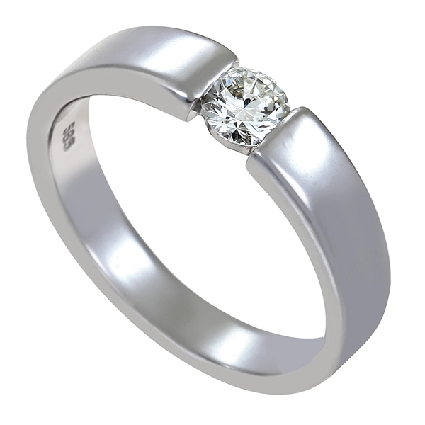 Diamantring, 14K, Gelb-/Weißgold, Brillant 0,31 ct