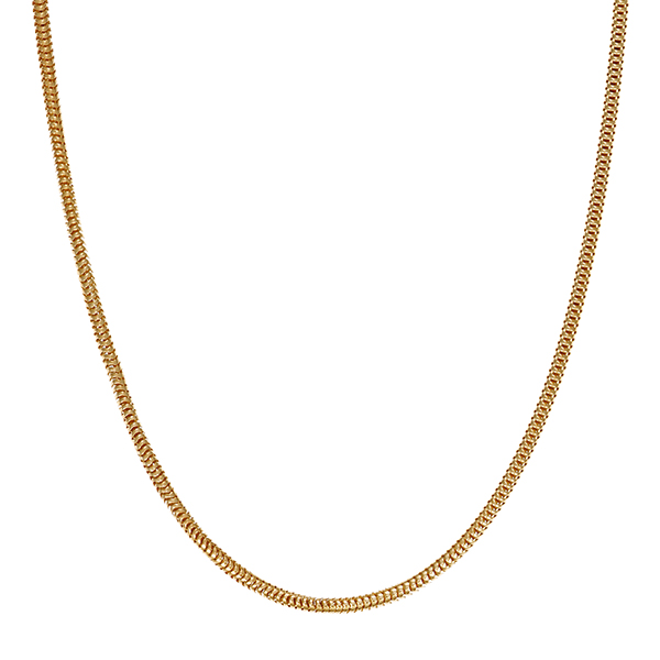 Collierkette, 8K, Gelbgold, Schlangen-