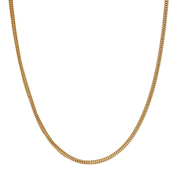 Collierkette, 8K, Gelbgold, Schlangen-