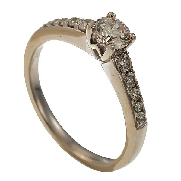 Diamantring, 18K, Weißgold, Brillanten