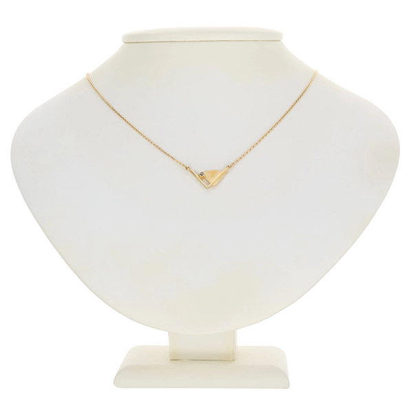 Collier, 14K, Gelbgold, Zirkonia