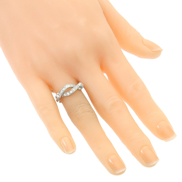 Ring, 18K, Weißgold, Zirkonia