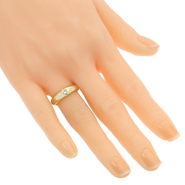 Diamantring, 14K, Gelbgold, Brillant 0,13 ct