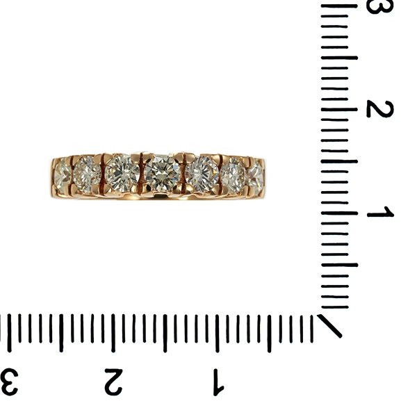 Diamantring, 14K, Gelbgold, Brillanten